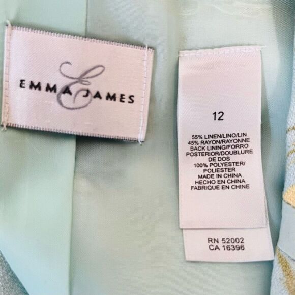 Emma James Floral Jacket   Sz 12   NWT - Picture 3 of 6